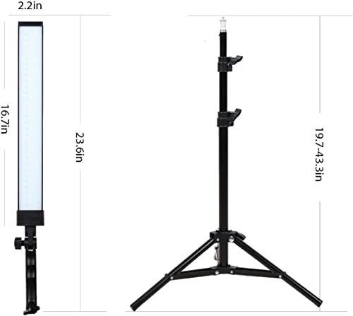 Kit de iluminación LED con luz de repliegue y trípode regulable 6