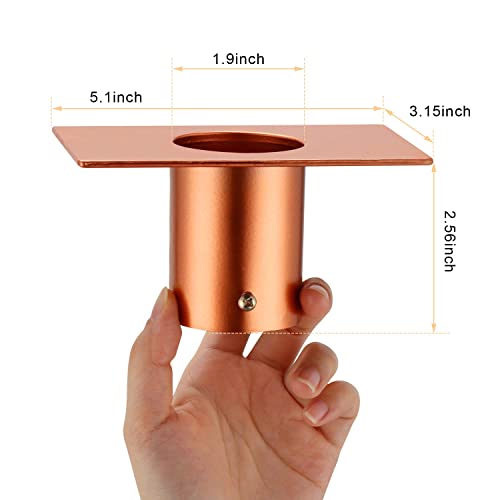 Oak Leaf Rain Chain with Adapter, 8.5ft Adjustable Lotus Rain Catcher Chain for Gutters Outside Downspout, for Divert Water and Home Display, Copper Powder Coated