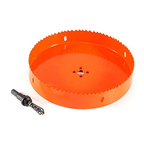 Broca cortadora de sierra perforadora M42 HSS, sierra perforadora de metal de 200 mm, hoja de acero profesional de alta velocidad para tubos de hierro de aluminio, afilada y