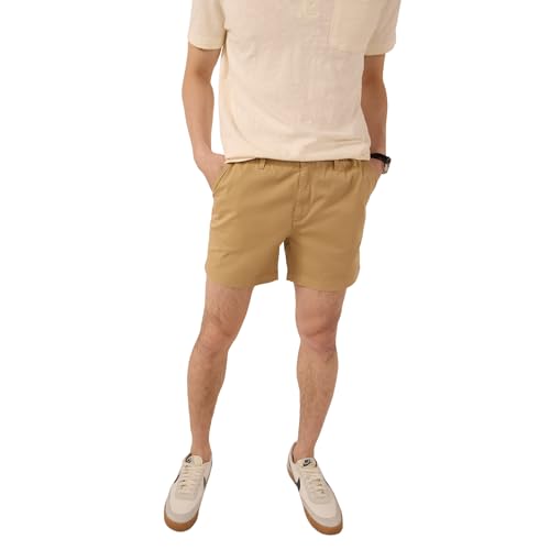 Image of Chubbies Chino Shorts Men 5.5 Inch - Mens Shorts Casual with Elastic Waistband, Side and Back Pockets, Stretch Cotton Blend