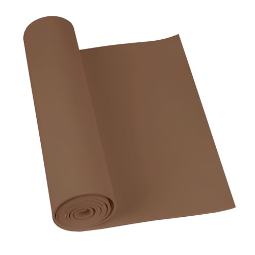 Goma EVA Marrón, Do²ping 2mm EVA Foam Cosplay, 34x124.5cm con Alta Densidad 86kg/m3 Espuma Foam para Disfraces Proyecto DIY (2mm Marrón)
