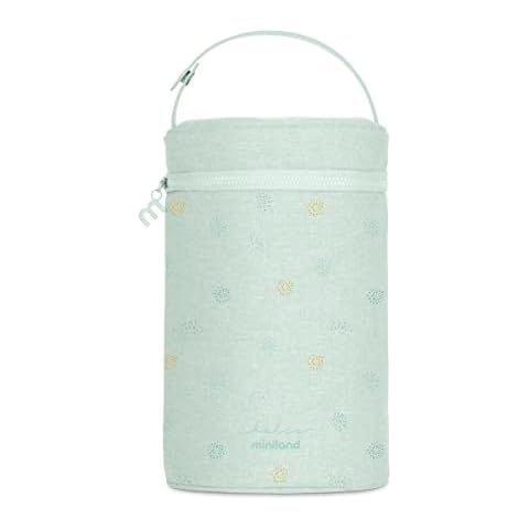 Miniland Thermibag Double Mint, Nevera isotérmica con asa para colgar y transportar de gran capacidad Cover