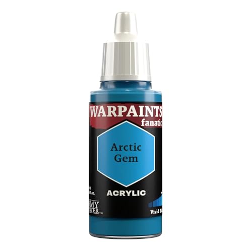 The Army Painter, Warpaints Fanatic Arctic Gem Single Acrylics, Miniature Hobby Painting, Quality Paint for Miniature Wargaming