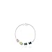 Pulsera New Color de Plata con Gemas