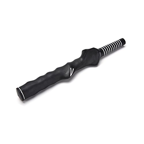 StyleZ 2Pcs Right-Handed Golf Swing Training Grip Trainer Black