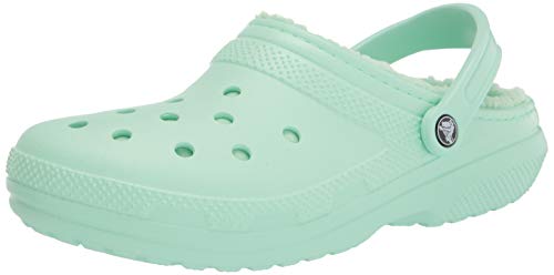 Crocs 男女兼用 クラシック ラインド クロッグ 暖かファジースリッパ US サイズ: 10 Women/8 Men カラー: グリーン