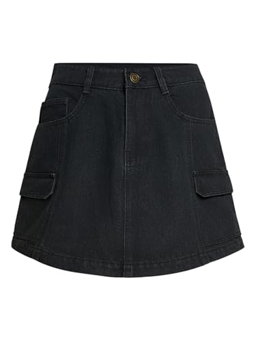 Image of Miss Chase Women's Straight High Rise Mini Denim Skirt