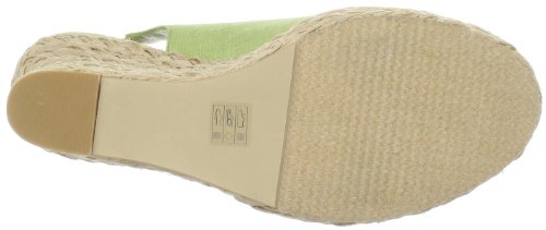 Image of Moda Spana Women's Hide Slingback Espadrille,Lime Cotton Voile,13 M US