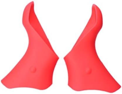 Bike Brake Levers Hoods,Silicone Road Bicycle Brake Grips,Bike Hood Covers Protector Compatible with Shimano Ultegra 105 ST-6600/ST5601/ST-5600,1 Pair/Red