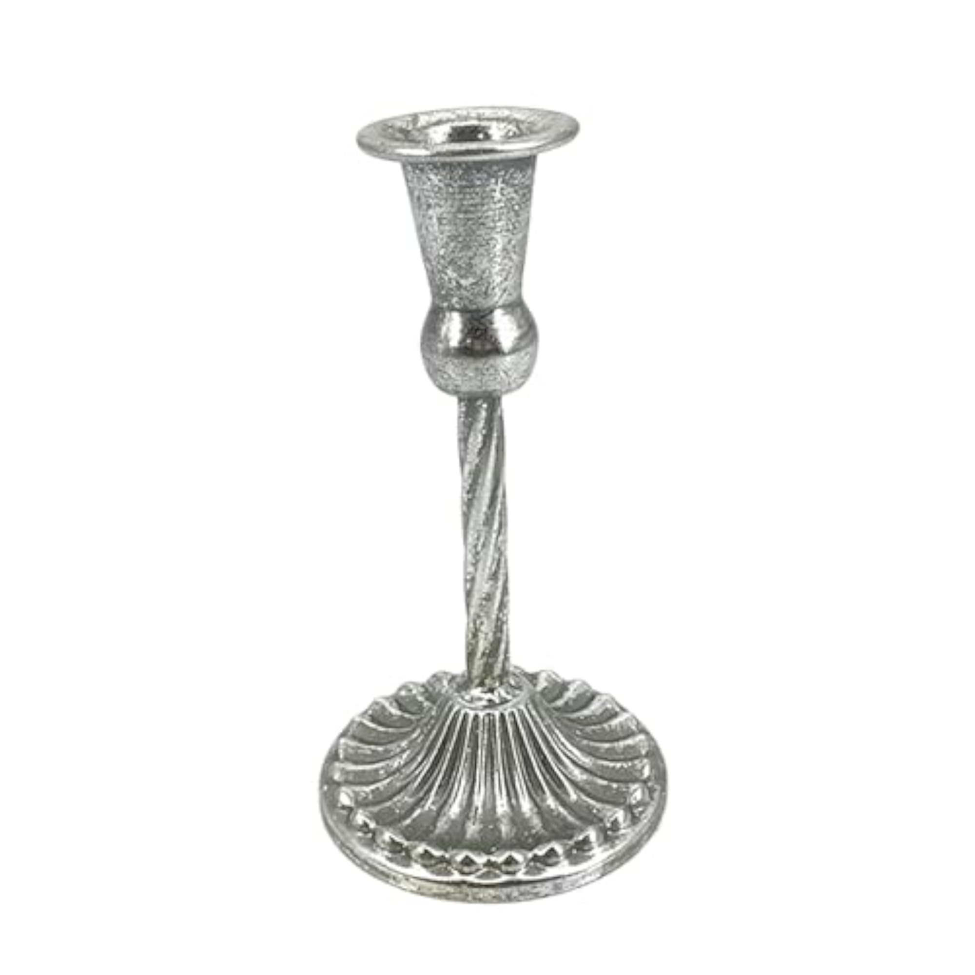 Metal Candle Holder with Stable Base for Taper Candles