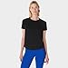 Sweaty Betty Breathe Easy Crewneck Run Workout T-Shirt Black