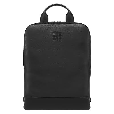 Moleskine Device Bag Collezione Classic Leather, Borsa Porta PC Verticale in Pelle, Zaino Porta PC per Laptop, Notebook, iPad, Computer fino a 15'', 30 x 8,5 x 40 cm, Nero