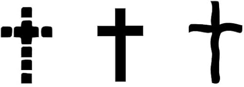 Juego de 3 plantillas de cruces pequeñas plantillas religiosas 2" hea