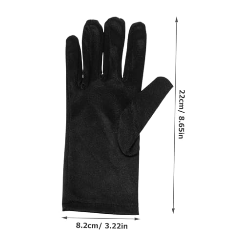 VANZACK 1Pair Short Satin Gloves for Women Performance Gloves for Cocktail Parties Weddings and Cosplay Events Stylish Accessory for Formal Occasions2
