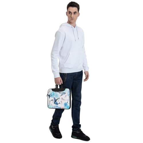 Funda de laptop para cafetería y viajes bolsa de hombro marina náutica 7
