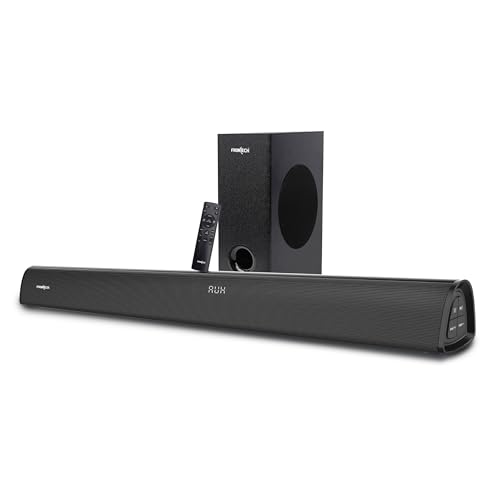 Image of FRONTECH ECHOMAX-268 2.1 Soundbar System | 240W Power | Bluetooth 5.3 | HDMI ARC | Optical Audio | Deep Bass with Wired Subwoofer and Remote (SW-0268)