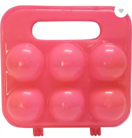 Elysian Choice Plastic Egg Storage Box for 6Eggs | BPA-Free Fridge Egg Tray with Locking Lid | Egg Holder | egg tray for fridge | egg carrier box |6 egg holder Multicolor