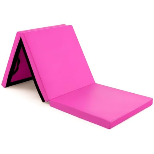 Yoga Mat Exercise Fitness Tri-Fold Foam Mat Extra Thick Non Slip Large Padded High Density Pilates Stretching Home Gym Equipment Accessory 3 Folding Mats Multi-Purpose Workout with Carrying Handle Yoga Mat Exercise Fitness Tri-Fold Foam Mat Extra Thick Non Slip Large Padded High Density Pilates Stretching Home Gym Equipment Accessory 3 Folding Mats Multi-Purpose Workout with Carrying Handle