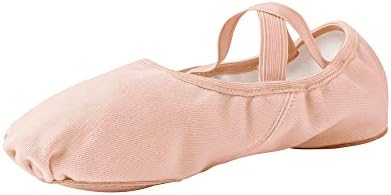 Stelle Women's Ballet Shoes Stretch Canvas Dance Slippers Split Sole for Girls/Adult (Ballet Pink, 6MW)