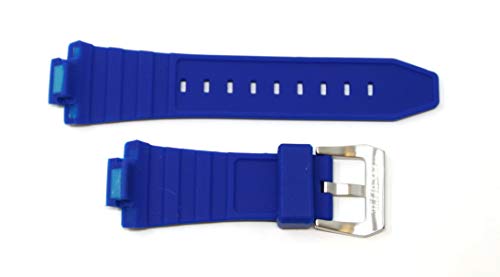 Swiss Legend 30Mm Deep Blue Silicone Watch Strap W/Silver Stainless Buckle Fits 46Mm Expedition Watch #TOP3