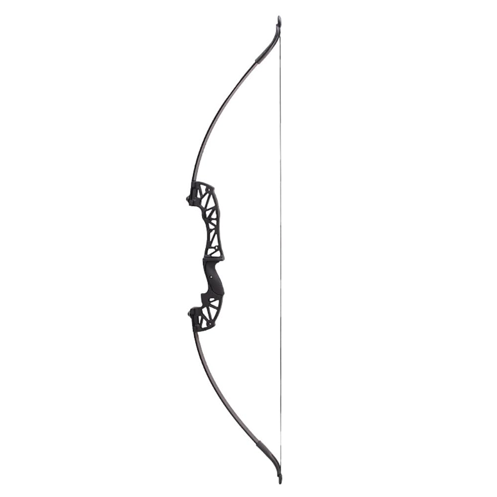ACCMOS Arco Ricurvo, Arco a Tiro Diritto 30/40 libbre per Adulti Giovani Tiro con L'arco Metal Riser 44 cm Caccia Pratica Archi (Recurve Black 30lb)