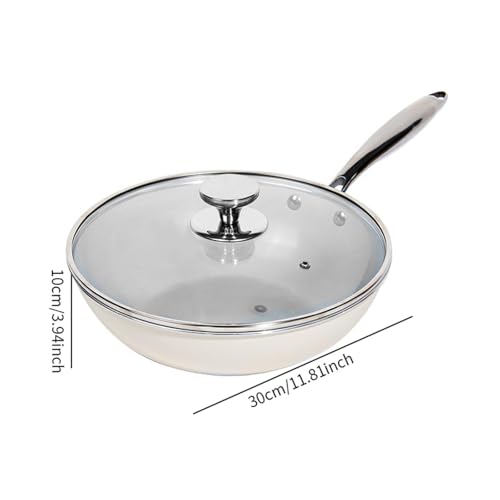 Wok con recubrimiento antiadherente y tapa transparente miniatura 2