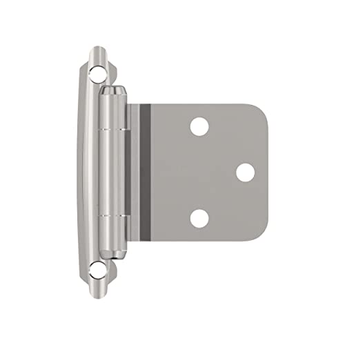 Amerock paire de charnières armoire chrome poli, superposition variable
