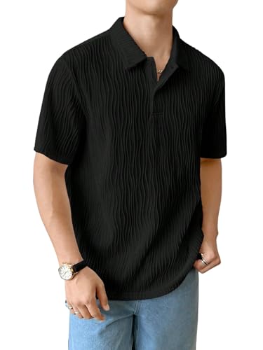 Image of Leriya Fashion Cotton T-Shirt for Men - Soft Breathable Fabric | Regular Fit Half Sleeve Collar Tee for Summer Casual Wear (Available in Plus Size)