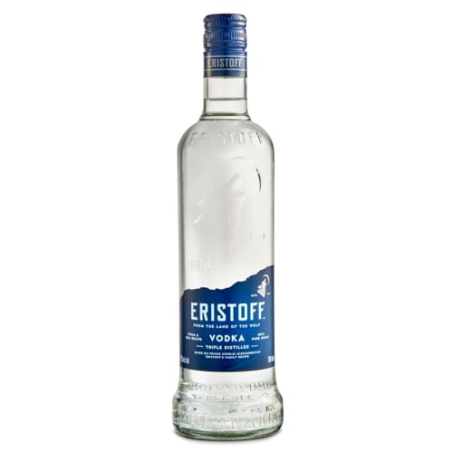 ERISTOFF Premium Vodka, 37,5 % Vol, 70cL / 700mL, filtrado con carbón vegetal, vodka con triple destilación