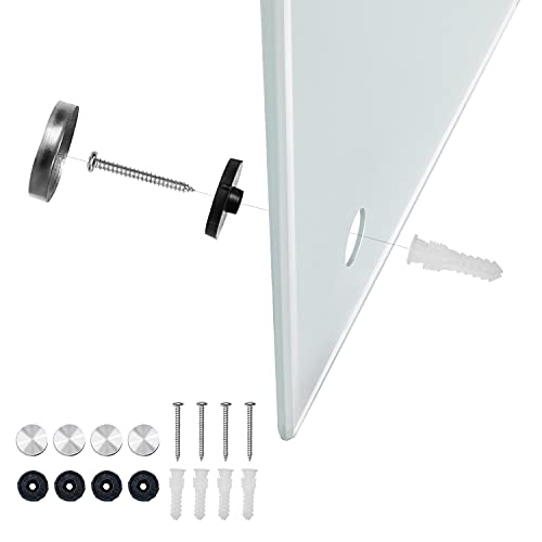 Image of AmazonBasics Glass Dry-Erase Board - Frosted, Non-Magnetic, 1.21 x 0.91 m