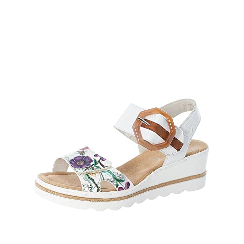 Rieker 67478, Sandalias Mujer, Multicolor, 39 EU Cover