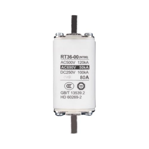 Fusible NT00 RT36 80A cartouche couteau basse tension 690V