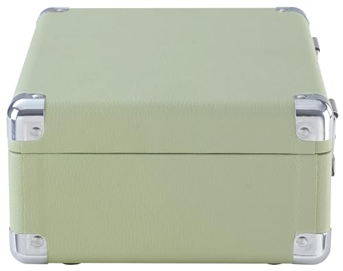 Image of Crosley CR3505A-MT Cruiser Retro Portable CD Player with Stereo Bluetooth Speakers and FM Radio, Mint