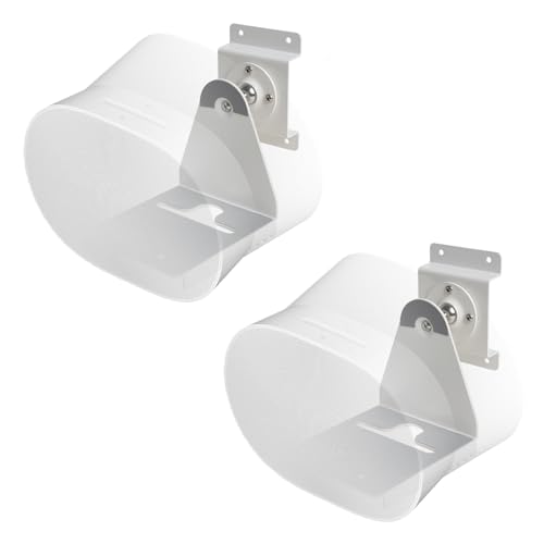 shinar Metal Wall Mount Compatible with Sonos Era 300 Swivels up to 360° / Tilts -70° / +70° Rotation Without Adjusting Screws Max. 12 kg (2-Pack, White)