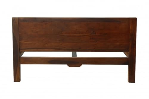 Image of Bed Solid Sheesham Wood for Your Bedroom | Solid Wood King Bed | Dark Walnut Finish, Delivery Condition - DIY