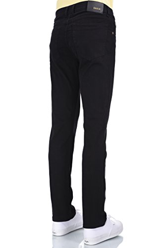 Men Eagle Blue Stretch Slim fit Black Jeans Denim Twill Pant Size 30-382