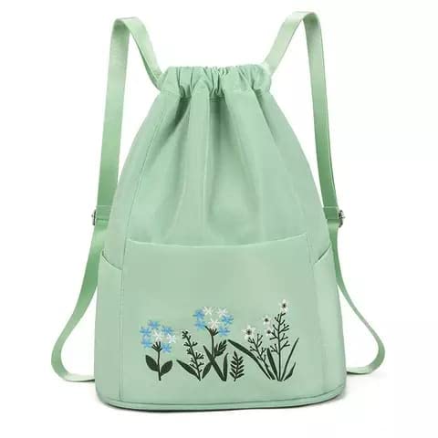 Multifunctional Fitness Travel Bag Embroidery Design Flower Print Foldable Travel Bag Duffel Bag Folding Culture Large Capacity Travel Lightweight Waterproof Carry (Multi Color)-image-49