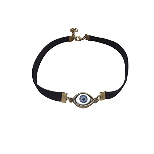 Eyeballs Necklaces & Pendants Choker Retro Chain Mandala Skull Head Punk Style Men Stainless Steel Pendant Necklaces Enamel Evil Eye Necklace for Women Men Fashion Gift Jewelry