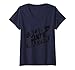 Femme Black Lines Matter | Cadeau amusant pour voiture T-Shirt avec Col en V