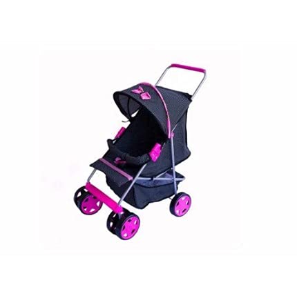 KuPro Carrinho de Boneca Milano Estilo 000002 Oliveira - Preto e Vermelho - A partir de 2 anos