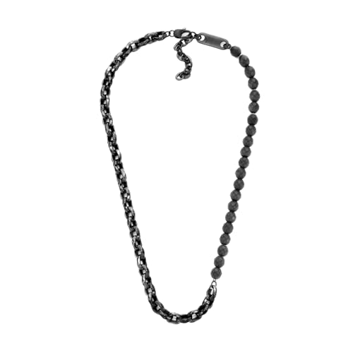 Armani Exchange Herren-Edelstahl-Halskette mit Karabinerverschluss, 9Lx9Wx4.5cm