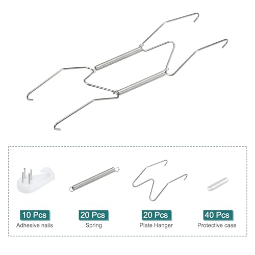 Ganchos para platos de acero inoxidable sourcing map de 8 pulgadas duraderos y resistentes 4