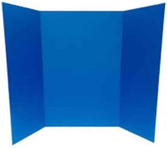 PROTECTAFILE Tri-Fold Spotlight Foam Presentation Board 840 x 594mm(A1-A2) Ideal for Showcasing Artwork & Projects -Lightweight Fold Presentation Board,Foldable Display for School (BLUE, 5 PACK)