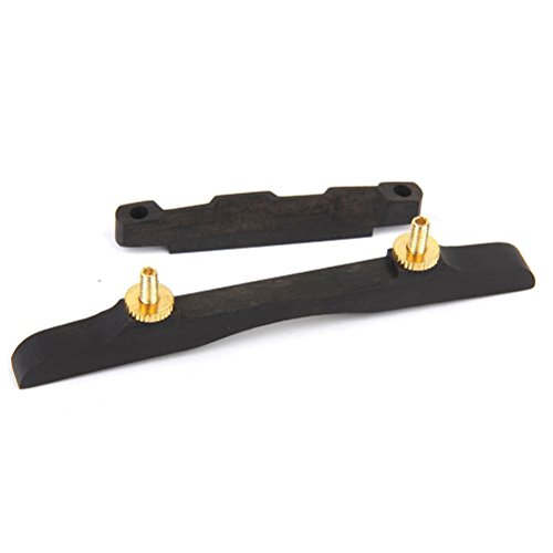 ROSENICE Adjustable Mandolin Bridge Compensated Ebony (Random Color)