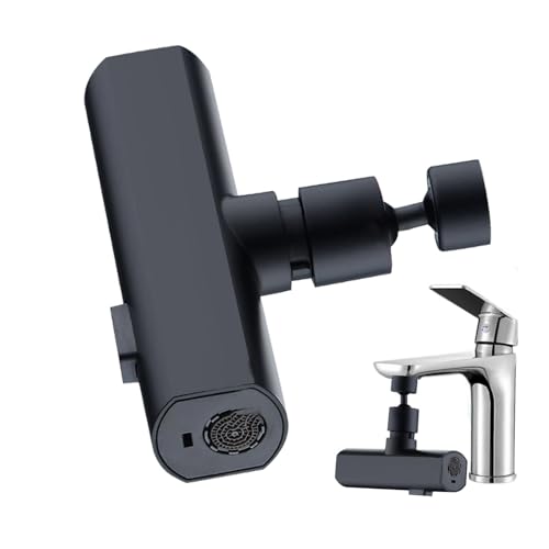 Waterfall Faucet Attachment - Kitchen Sink Faucet, Rotation Spout | 360 Degree Waterfall Bathroom Faucet with Pressurized Constr