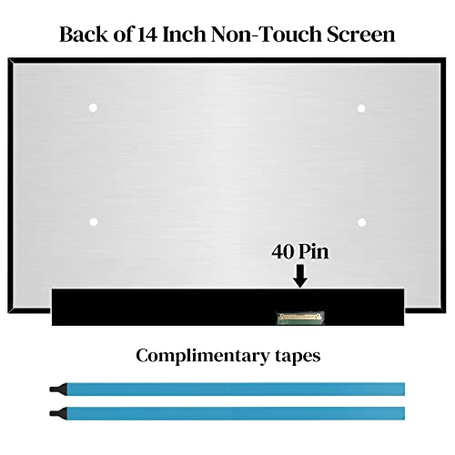 Image of LCD Screen Replacement for Asus ROG Zephyrus G14 GA401Q, FHD 1920X1080 40Pin Matte, LED Non Touch Display (144Hz- 40 pin Connector)