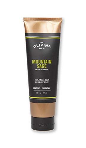 Olivina Men Olivina hair, face and body all-in-one wash - mountain sage 8.5 fl Ounce, 8.5 Ounce