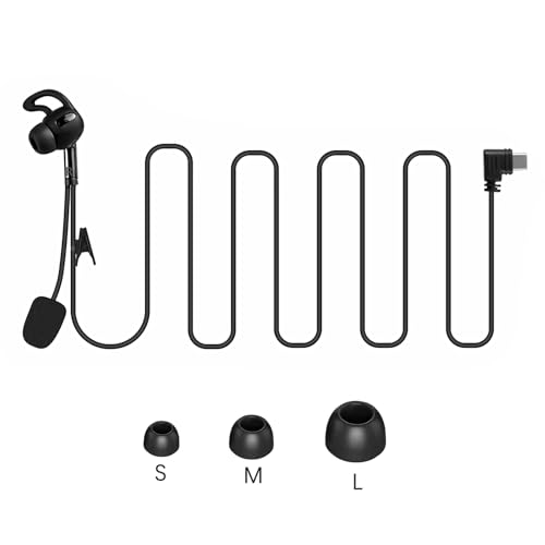Image of MIMIRACLE Referee Headset, Type-C in-Ear Earpiece Fit for V4 V6 Referee Intercom Earphone for Football Soccer Handball Volleyball Official -Right Ear