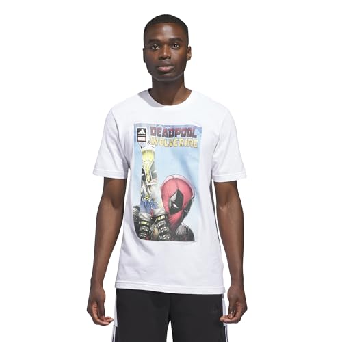 adidas Men's Marvel Deadpool and Wolverine Graphic T-Shirt