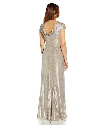 Image of Adrianna Papell Women's Metallic Knit Gown